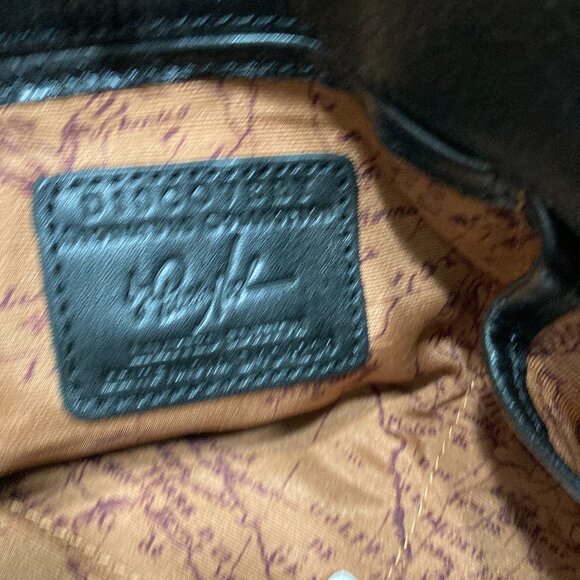 Patricia Nash Authenticated DiscoveryLine Black Leather Sirena Shoulder/Satchel - Picture 9 of 16